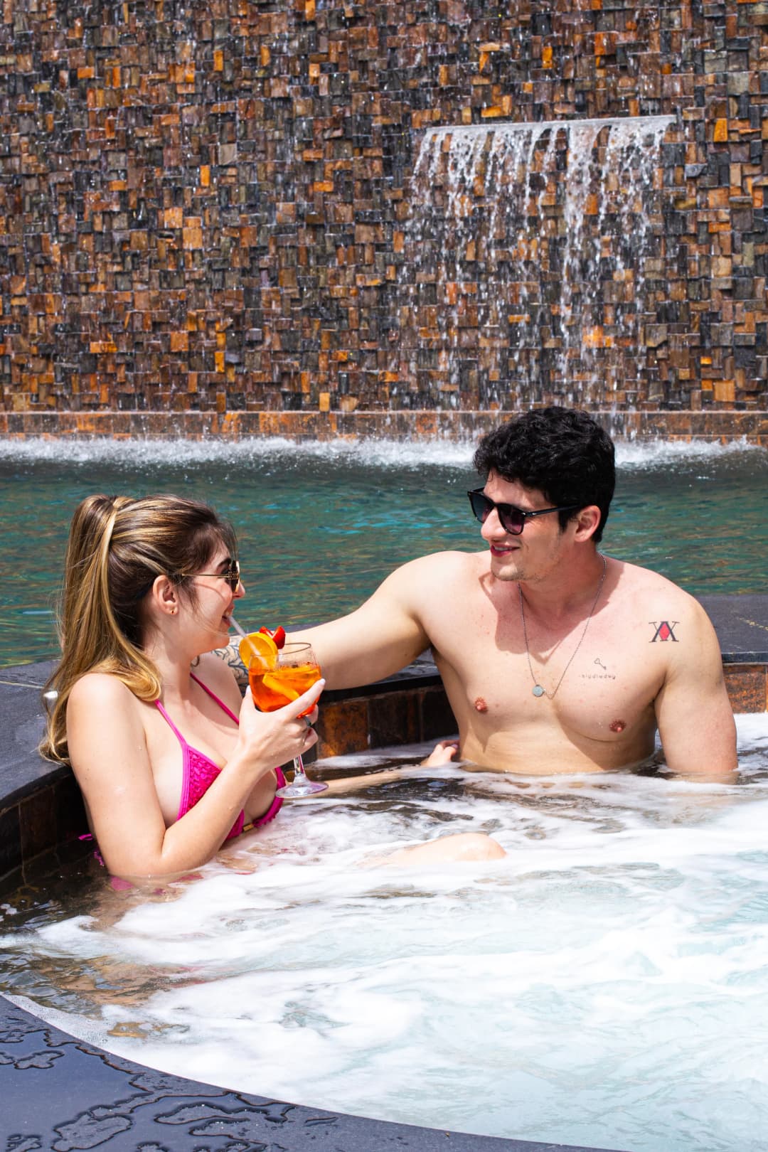 View of the heated pool at Minas Garden Hotel